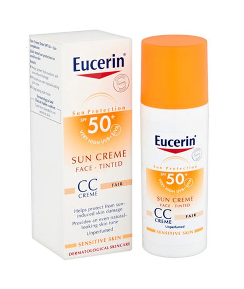 Kem chống nắng trang điểm Eucerin Sun Face Tinted CC Cream SPF 50 – 50ml,chính hãng