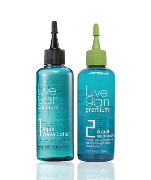 Thuốc uốn Livegain Premium Aqua Wave Lotion 160ml + 160ml, chính hãng