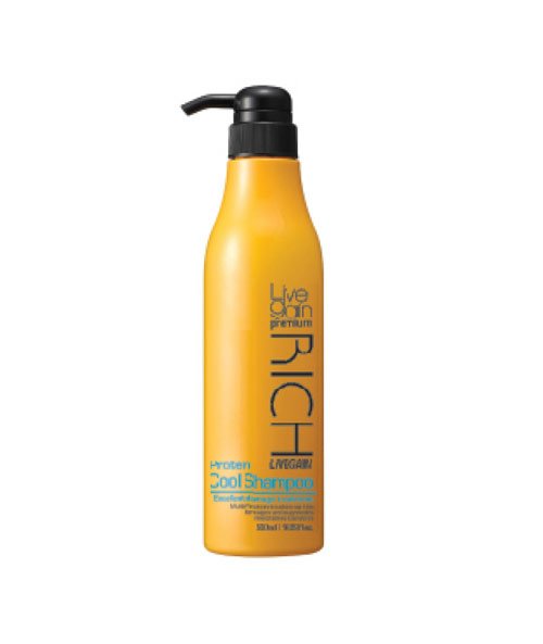 Dầu gội Livegain Premium Rich Protein Cool Shampoo – 500ml, chính hãng