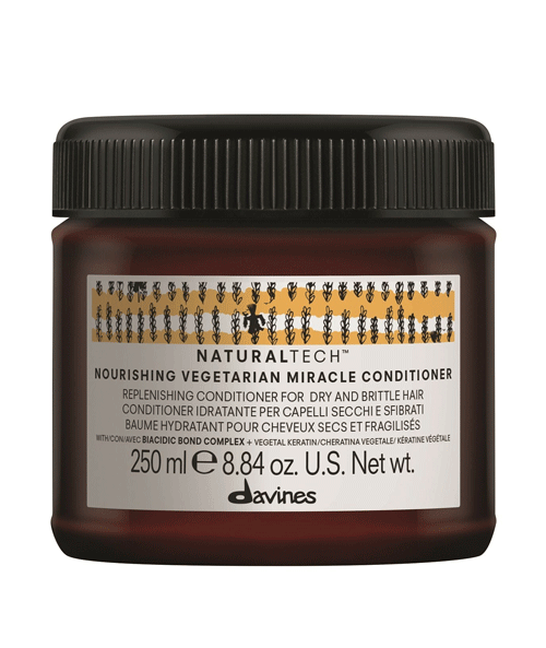 Dầu xả Davines Nourishing Vegetarian Miracle Conditioner 250ml cho tóc hư tổn chính hãng