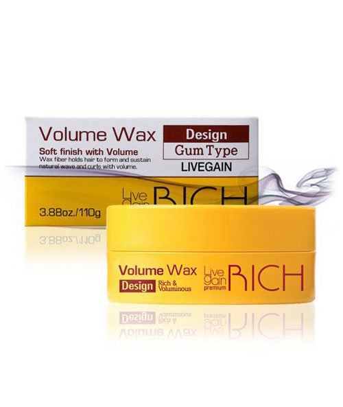 Sáp vuốt tóc Livegain Premium Rich Volume Wax – 110g, chính hãng