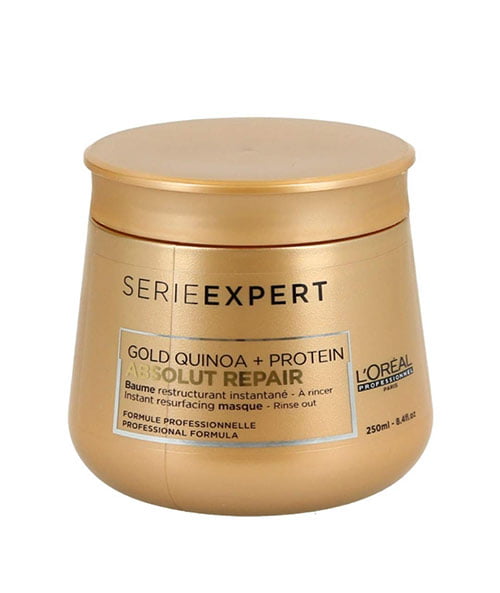 Dầu hấp tóc Loreal Serie Expert Gold Quinoa + Protein Absolut Repair Mask - 250ml, chính hãng
