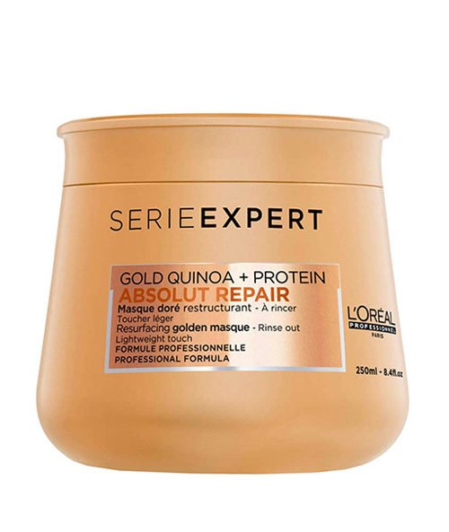Dầu hấp tóc Loreal Serie Expert Gold Quinoa + Protein Absolut Repair Golden Masque - 250ml, chính hãng
