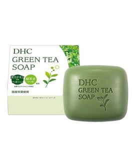 Xà bông rửa mặt DHC Green Tea Soap - 80g, chính hãng