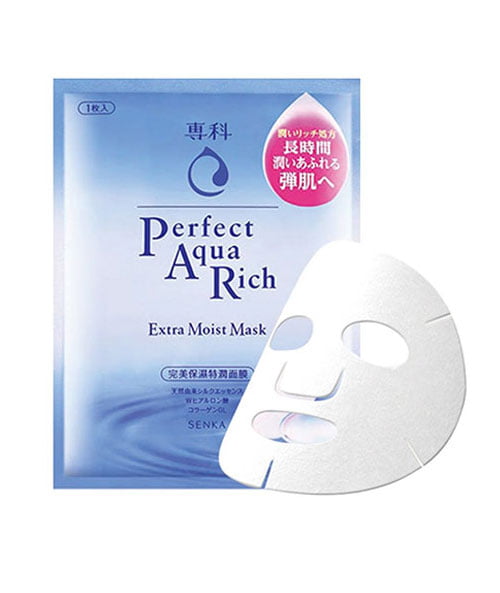 Mặt nạ cấp ẩm Senka Perfect Aqua Rich Extra Moist Mask – 1 miếng, chính hãng