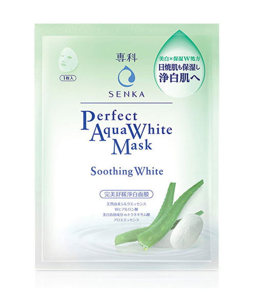 Mặt nạ dưỡng da Senka Perfect Aqua Soothing White Mask – 1 miếng, chính hãng