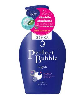 Sữa tắm dưỡng ẩm Senka Perfect Bubble For Body Floral Plus – 500ml, chính hãng
