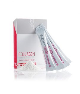 Bột thảo dược Welcos Mugens Collagen Essential Powder 100 - 20 gói x 3g, chính hãng.