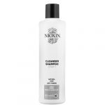Dầu gội Nioxin 1 - 300ml làm sạch, ngăn ngừa rụng dành cho tóc tự nhiên có dấu hiệu thưa rụng nhẹ.