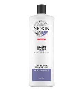 Dầu gội Nioxin 5 - 1000ml làm sạch, ngăn ngừa rụng dành cho tóc uốn, duỗi, tẩy có dấu hiệu thưa rụng nhẹ